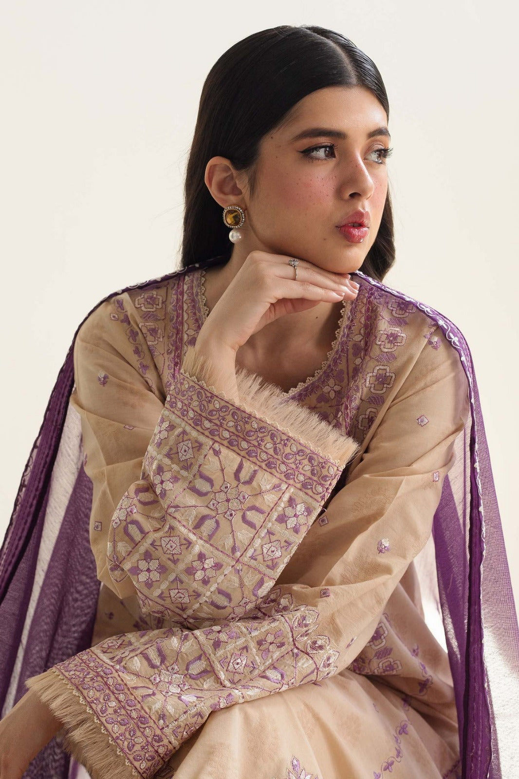 DHANAK | Unstitch | 3PC | SI - F - 04