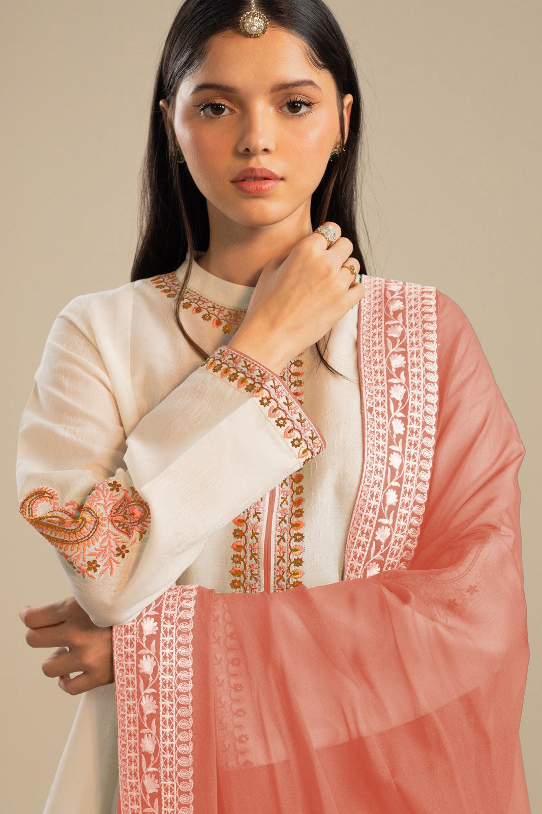 ZARA SHAHJAHAN | DHANAK | Unstitch | 3PC | SI - F - 19