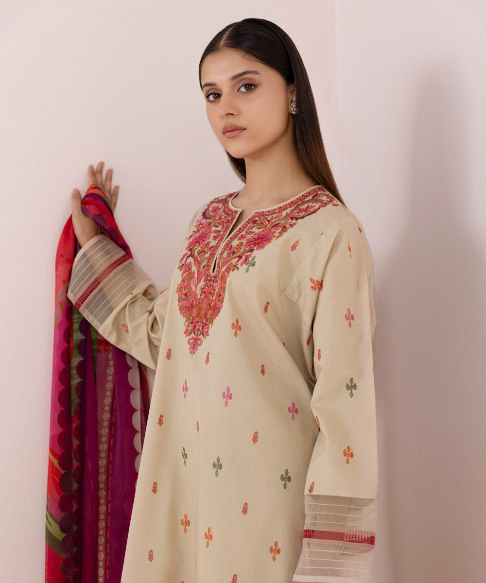 DHANAK | Unstitch | 3PC | SI - F - 28