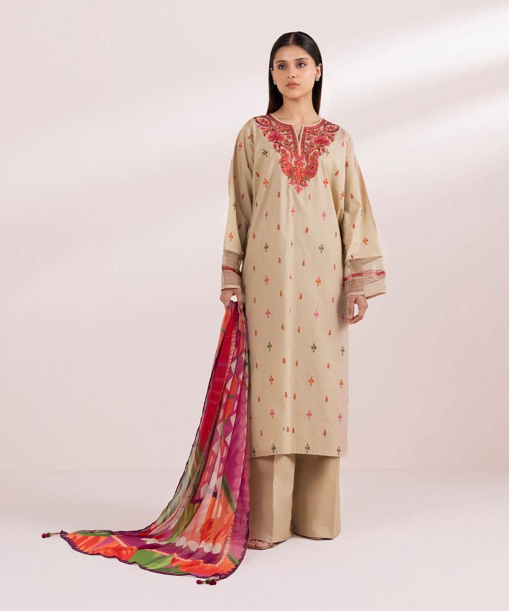 DHANAK | Unstitch | 3PC | SI - F - 28