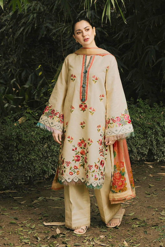 ZARA SHAHJAHAN | Dhanak | Unstich | 3 PC | SI - F - 99